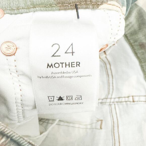 Mother High Waisted Looker Ankle Fray See Me Run Denim Jeans Size 24 - Picture 6 of 10